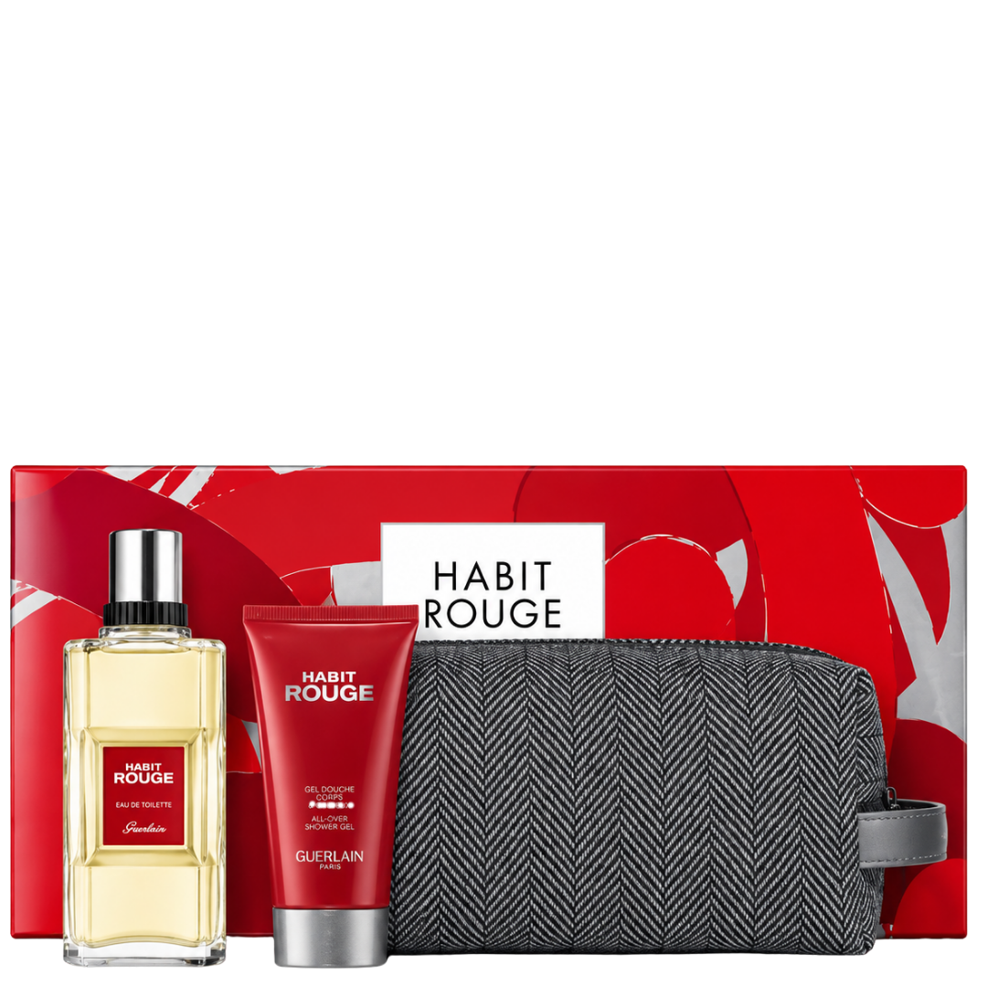 Guerlain Habit Rouge Eau de Toilette 100ML & Shower Gel 75ML