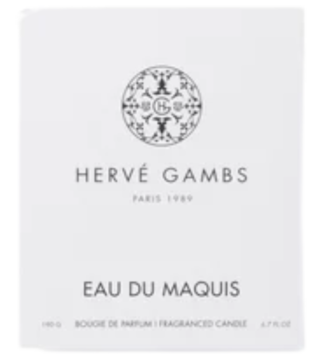 HERVE GAMBS PARIS EAU DU MAQUIS CANDLE