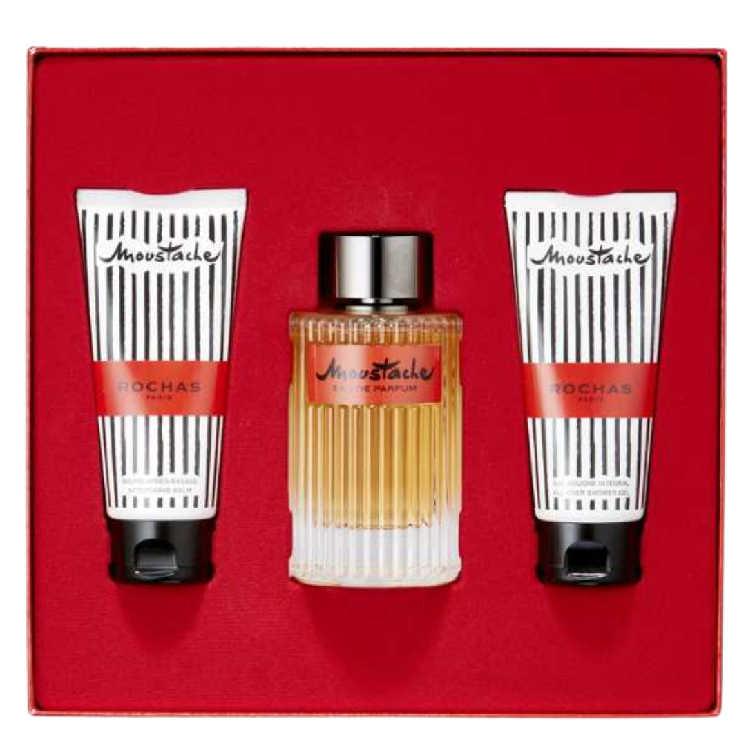 Rochas Moustache SET 125ML EDP + AS 100ML + SG 100ML